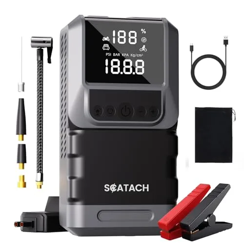 Scatach 6000A Jump Starter with Air Compressor