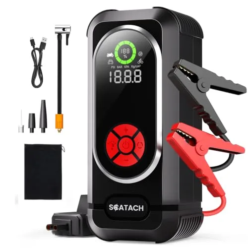 Scatach 8000A Jump Starter with Air Compressor